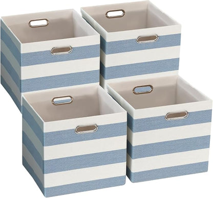 11x11 Cube Storage Bins, Collapsible Fabric Storage Cubes, Cubby Storage by ORGMASTER