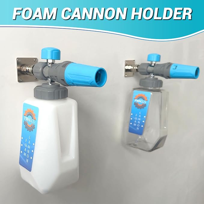 PWACCS Pressure Washer Foam Cannon Holder, 1/4" Quick Connect Automatic Foam - Image 4