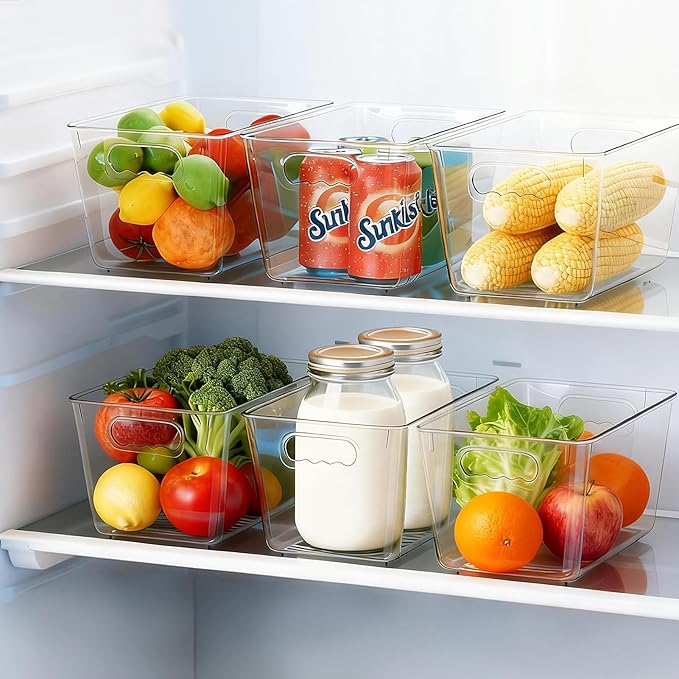 Clear Pantry Organizer Bins, Plastic Organizers & Storage Containers, Cabinet - Image 4