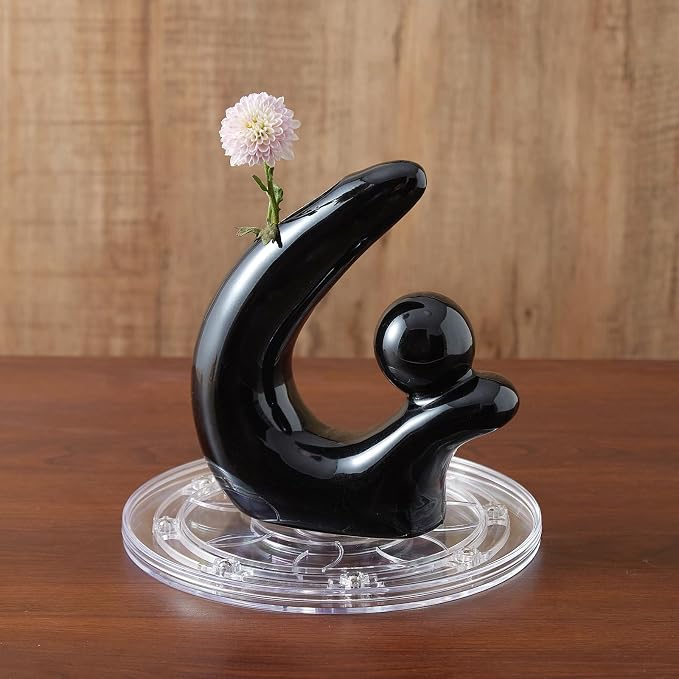 8-Inch Clear Acrylic Lazy Susan Turntable Organizer, 360° Ball Bearing Rotating - Image 5
