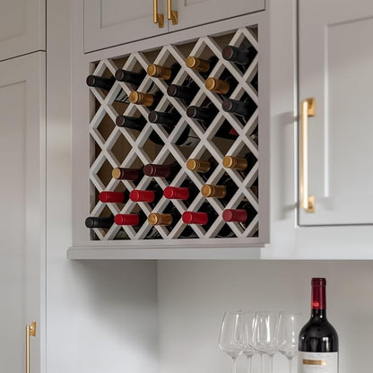 Solid Wood RTA Wine Bottle Rack Wall Cabinet - Image 2