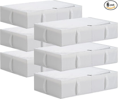TYEERS Under Bed Storage Containers, Durable Fabric, Collapsible, Under Bed by StorageOrganization