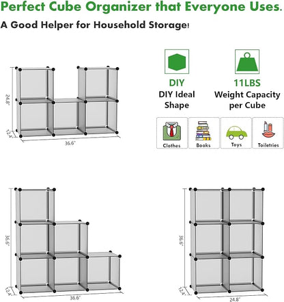C&AHOME Cube Storage Organizer, 6-Cube Shelves Units, Closet Cabinet, DIY - Image 5