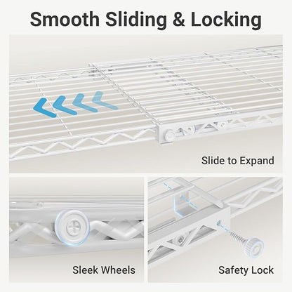 VIPEK X3 Plus Large Expandable Closet Rack Adjustable from 5'10" to 8'8" - Image 3