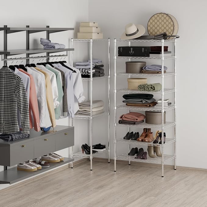 21" Deep x 30" Wide x 74" Height Wire Shelving Kit | 8-Tier | NSF Commercial - Image 5