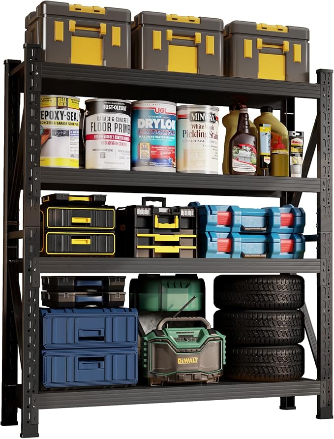 78.7"H Storage Garage Shelving Unit, 4000LBS Heavy Duty Metal Shelves - Image 6