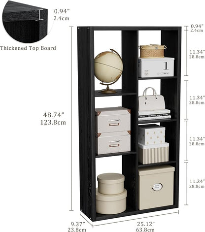 Cube Storage Organizer Bookcase, Decorative 11 inch Open Back Cubical Shelf - Image 3