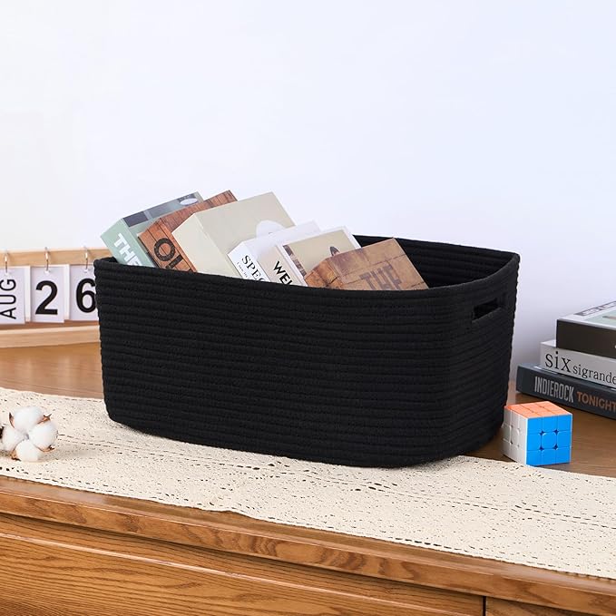 Large Storage Baskets for Organizing, Closet Shelf Baskets for Clothes Blanket - Image 5