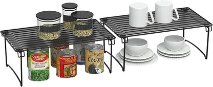 Deco Brothers Stackable Cabinet Shelf Organizer, 2 Pack - Image 2