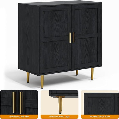 RoyalCraft 2-Door Storage Cabinet, Modern Wood Credenza - Image 7