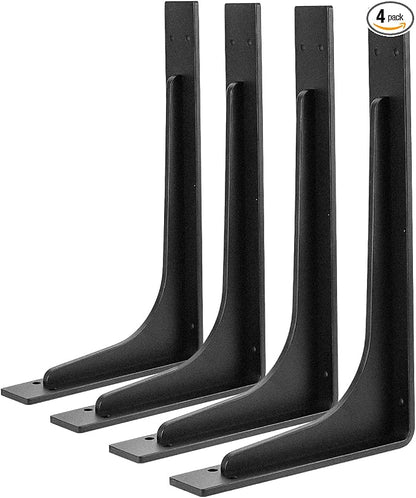 12"x 7"Shelf Bracket, L Shelf Brackets, max Load 300lbs, Vertical Angle by Firmetal