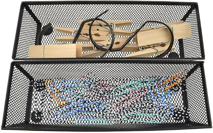 HAHIYO Stackable Mesh Tray Cup 9 x 3 x 2 inches Sturdy Container - Image 5