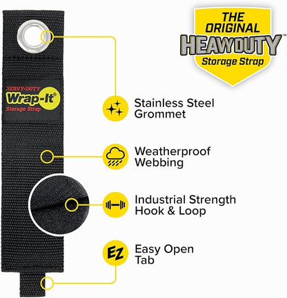 Heavy-Duty Wrap-It Storage Straps, Cord Wrap Keeper, Cable Straps - Image 6