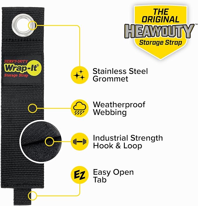 Heavy-Duty Wrap-It Storage Straps, 17-inch - Image 5
