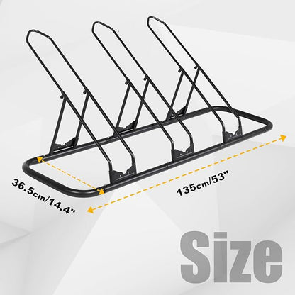 CyclingDeal Bicycle Floor Parking Rack Stand - Image 5