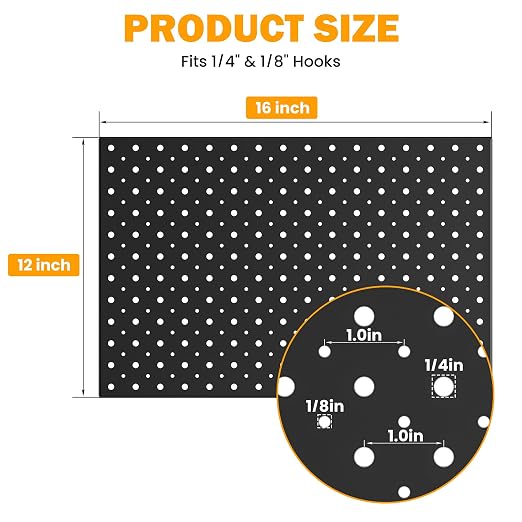 Pegboard Smith Metal Pegboard Panels, Pegboard Organizer System - Image 2