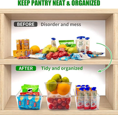 5 Pack Pantry Organizers and Storage, 4 compartment Snack Containers - Image 7