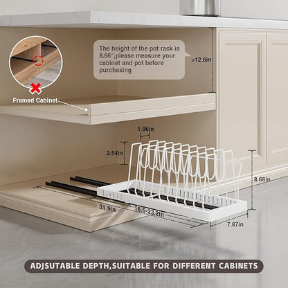 Pots and Pans Organizer Under Cabinet - Image 6