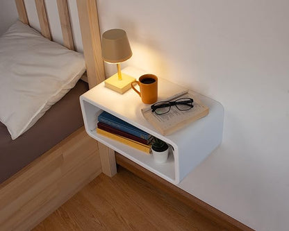 Floating Nightstand Wooden, Bedside Table, Nightstand Shelf, Wall Mounted - Image 3