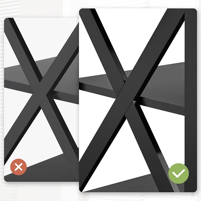 Yaheetech Black End Table Set of 2, Easy Assembly - Image 10
