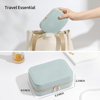 Genuine Leather Travel Jewelry Organizer Case - Image 6