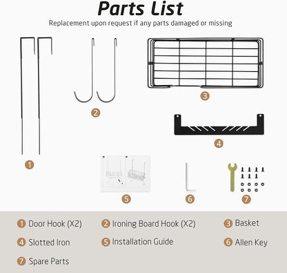 KES Over The Door Ironing Board Holder, Ironing Board Hanger Door Mount - Image 9