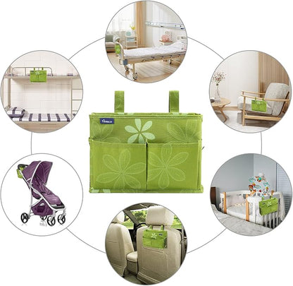 Surblue Bedside Caddy Hanging Bed Organizer Storage Bag Pocket - Image 6
