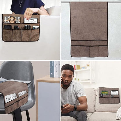 HAOMAIJIA Anti Slip Sofa Armrest Organizer Arm Chair Bedside Caddy Storage - Image 5