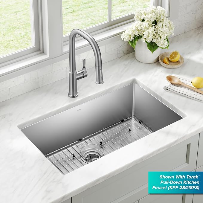 KRAUS Standart Pro 30 -inch Undermount Single Bowl 16 Gauge Stainless Steel - Image 3