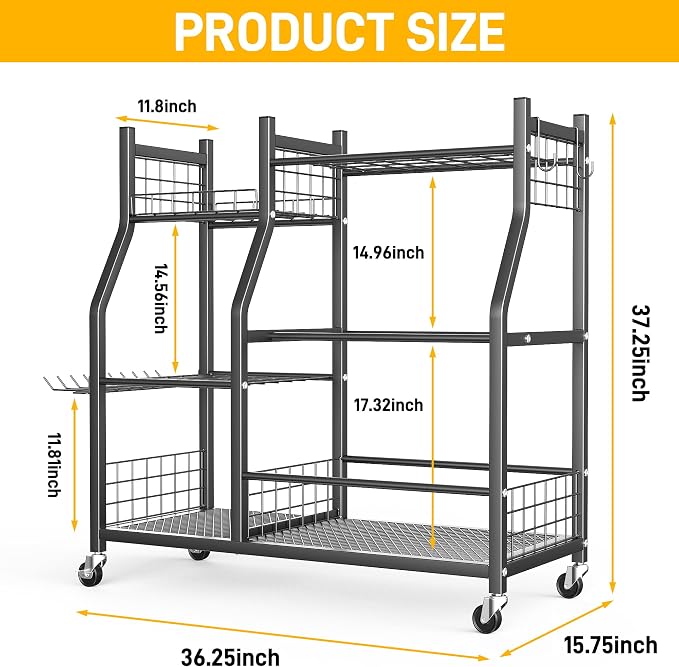 Ultrawall Garden Tool Organizer, Yard Tool Storage Rack - Image 2