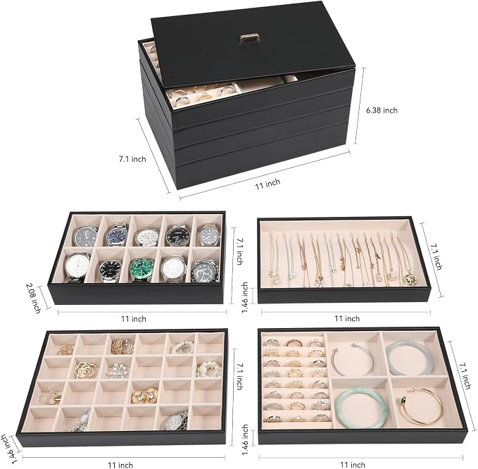 Voova Stackable Jewelry Organizer Tray - Image 5