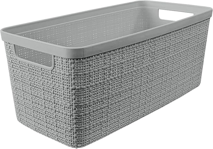 Curver Set of 8 Slim 6.8L Jute Decorative Plastic Organization and Storage - Image 3