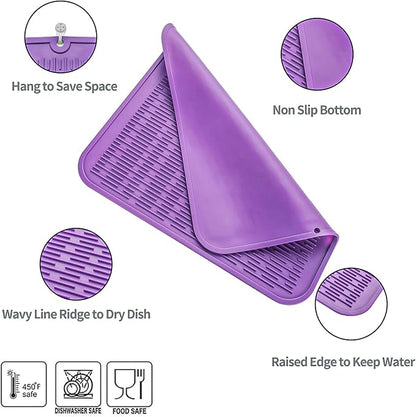 Silicone Dish Drying Mat for Multiple Usage, Easy clean, Eco-friendly, - Image 3