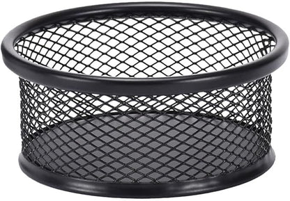 Black Metal Paper Clip Holder Mesh Paperclip Bowl Binder Clip Dispenser Desk by Unknown
