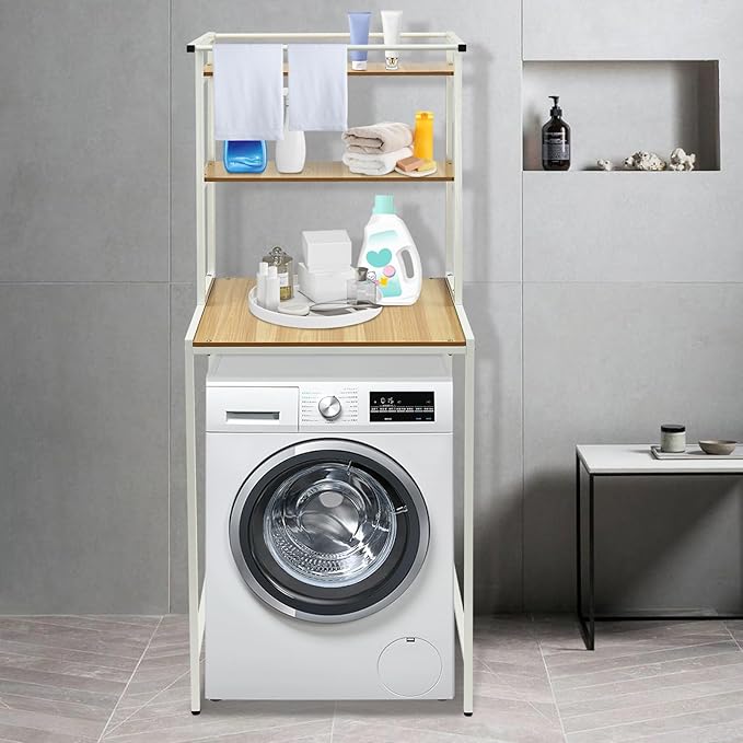 Over Washer and Dryer Shelves, Dryer Storage Shelf, 3 Tiers Laundry Room - Image 5