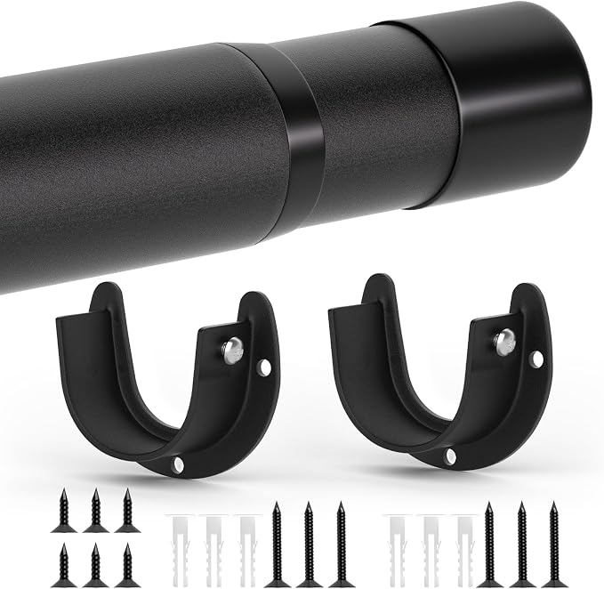 Closet Rods for Hanging Clothes, 17 to 83 Inch Closet Rod, Heavy Duty by SUTINE