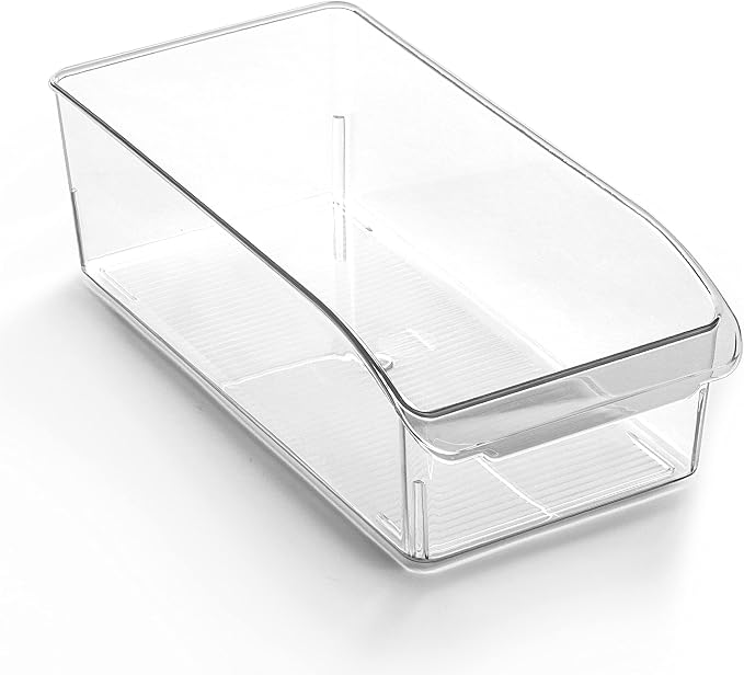 BINO | Plastic Storage Bins, Small | THE CURVE COLLECTION | Multi-Use Organizer by BINO
