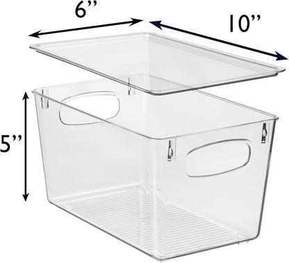 CLEARSPACE Plastic Pantry Organization and Storage Bins - Image 4