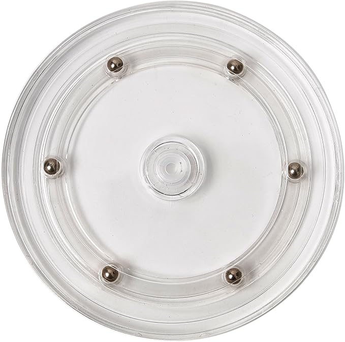 4 inch Small Lazy Susan Turntable Acrylic Ball Bearing Rotating Tray by DGTANGYIN