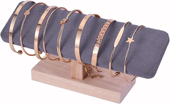 Wooden Watches Display tower Base Watch Necklace Bracelet Organizer Rack Bangle - Image 2