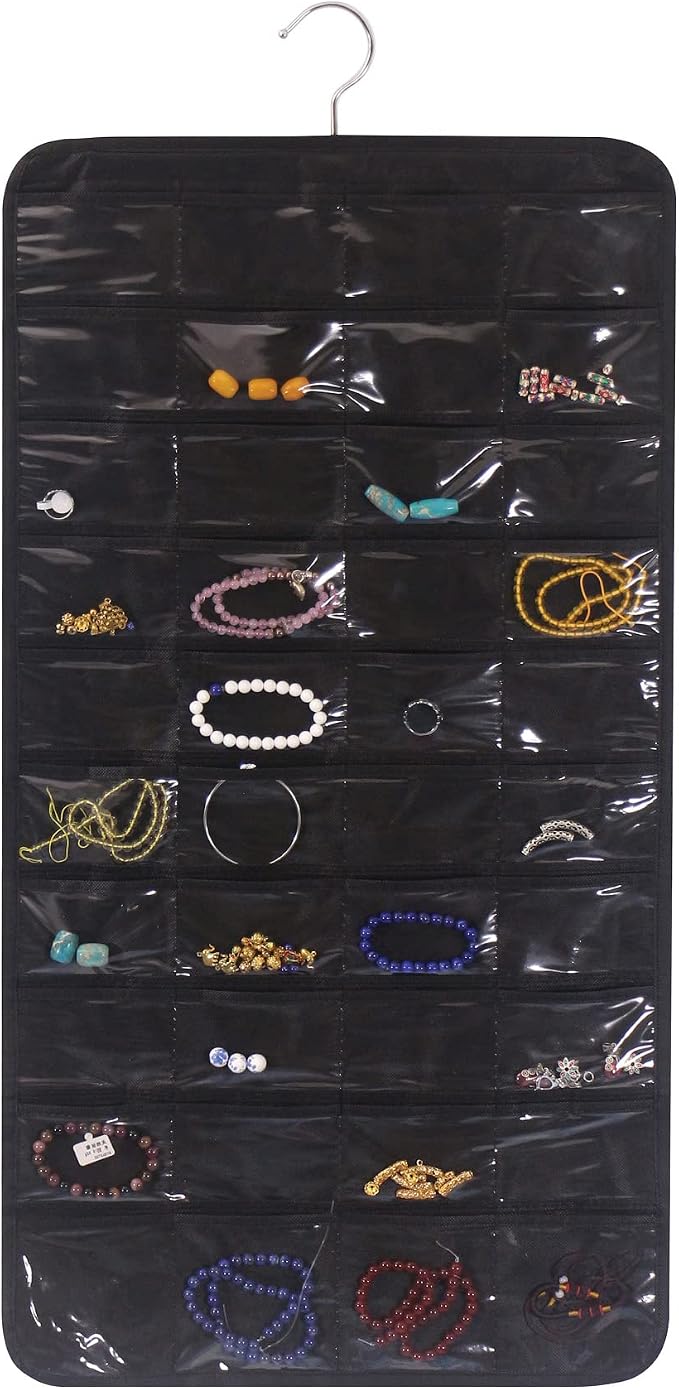 DIOMMELL 80 Pockets Hanging Jewelry Organizer by DIOMMELL