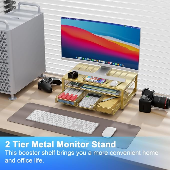gianotter Computer Monitor Stand Riser, office organizer - Image 2