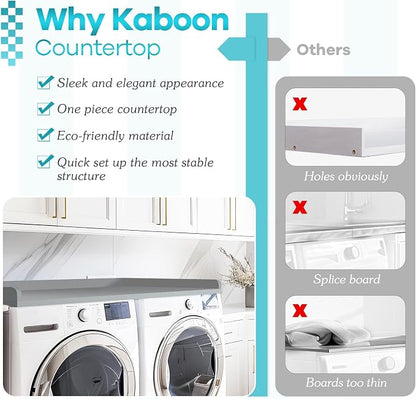 Kaboon Washer Dryer Countertop, Melamine Countertop - Image 6