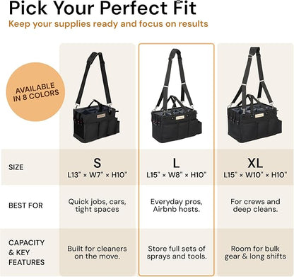 FifthStart Multiuse Cleaning Caddy w/Waist & Shoulder Strap - Image 3