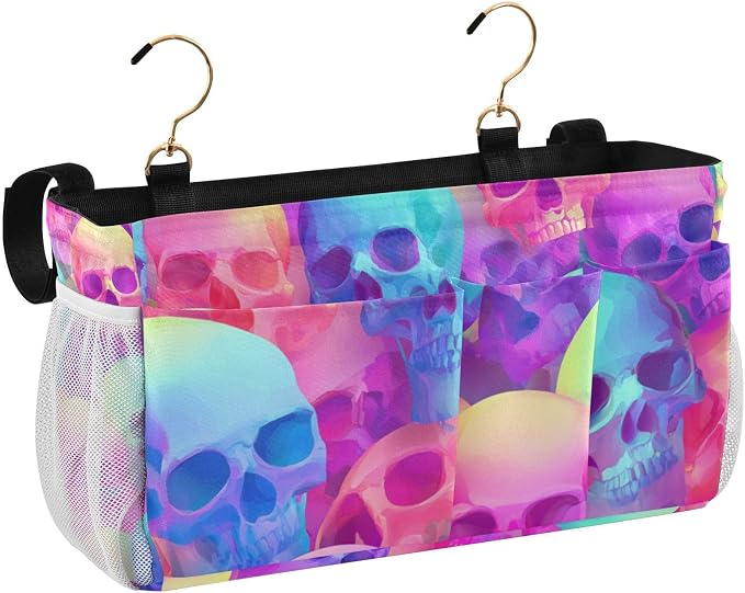 Gradient Multicolored Skulls Bedside Caddy - Image 2