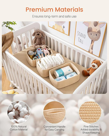 Small Woven Basket, 13.5 x 9.5 x 5 Inches, Storage Basket - Image 4