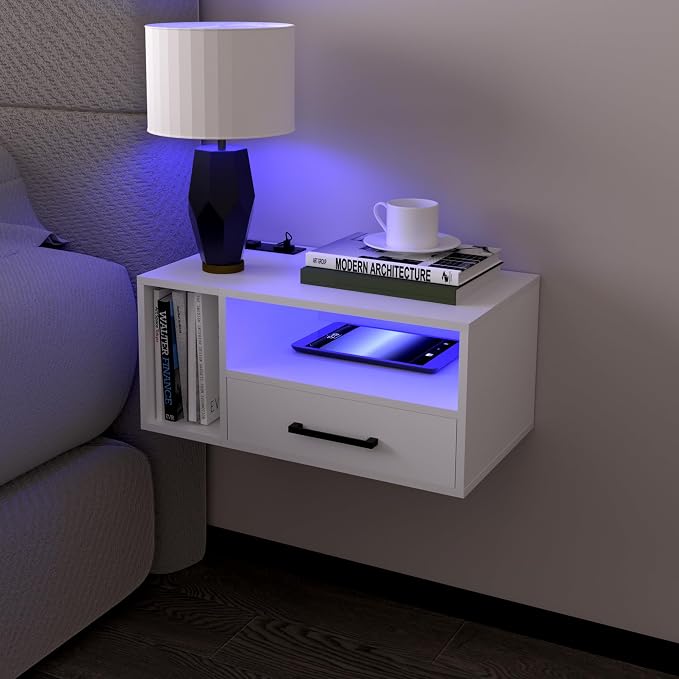 Homaterial Floating Nightstand by Homaterial