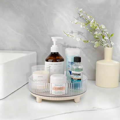 Anyoifax 360 Rotating Makeup Organizer Perfume Tray Skincare Holder Spinning - Image 4