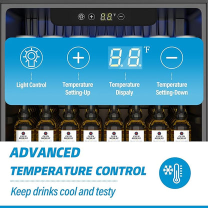 Compact Beverage Refrigerator, 70 Can/1.6 Cubic Feet Fridge - Image 6