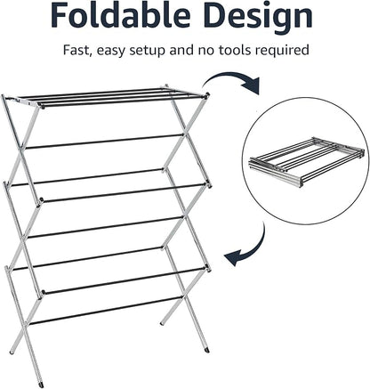 Amazon Basics Foldable Portable Laundry Drying Rack - Image 4